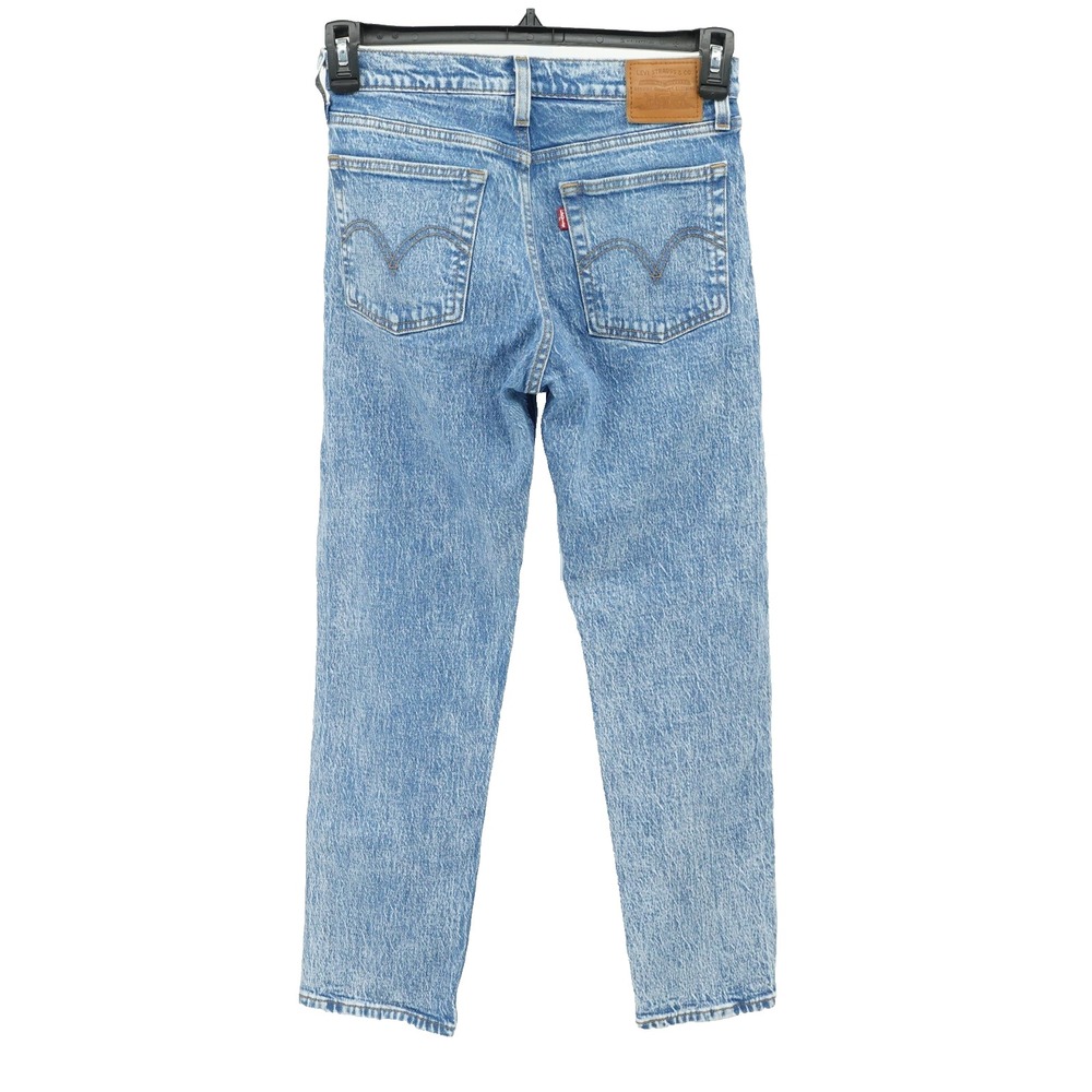 Levis Premium Denim Jeans SZ 26 Wedgie Straight Classic Clean Girl Soft Girl - Picture 6 of 13